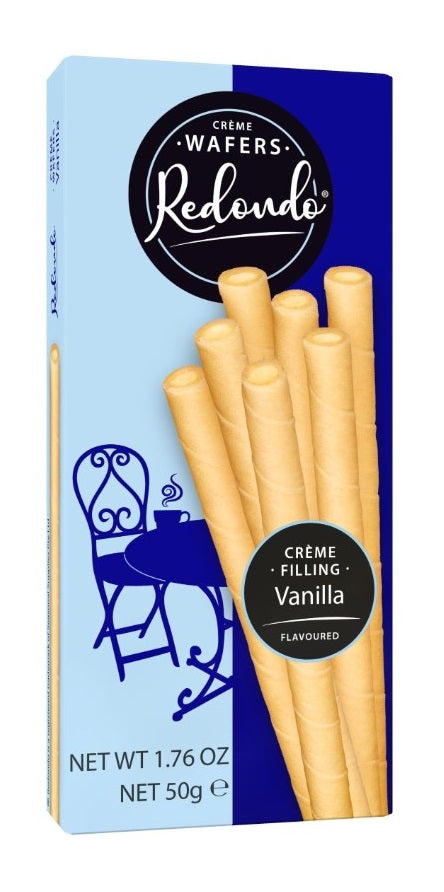 Creme Wafers Redondo Vanilla 50g