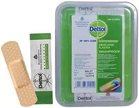 Dettol Medicated Plaster/Band Aid Washproof 100 pcs