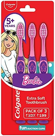 Colgate Barbie Extra Soft Toothbrush Pack of 3