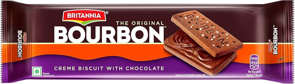 Britannia The Original Bourbon Creme Biscuit With Chocolate 150g