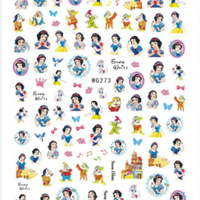 Disnep Princess Artificial Nail Sticker