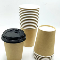 Disposable Coffee & Tea Cup with Lid (25 Cups)