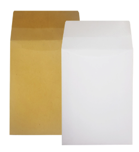 Envelop Brown/White