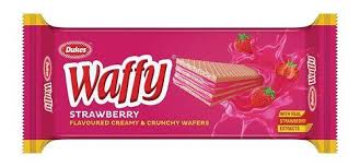 Dukes Waffy Crispy & Crunchy Strawberry Flavoured Wafers 100g