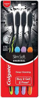 Colgate Slim Soft Charcoal Tooth Brush (Buy2get2free)