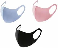 Fashion Mask Black/Blue/Dark Pink (PIECE)
