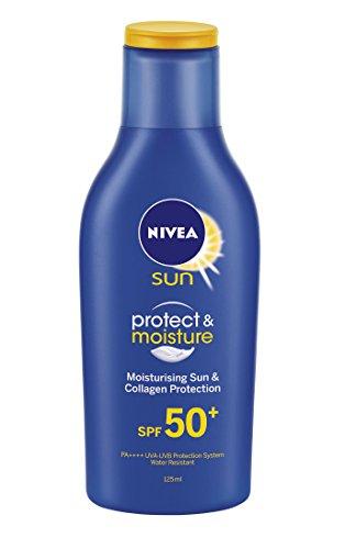 NIVEA SUN protect & moisture, Moisturizing Sun & Collagen Protection SPF50 - Sherza Allstore