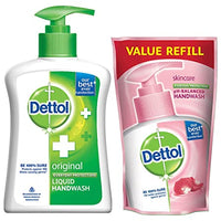 Dettol Original Liquid Handwash 200ml+175ml Pouch