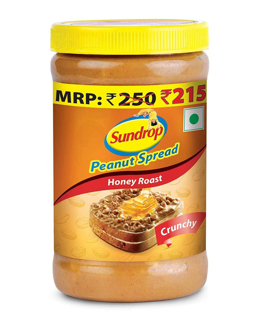 Sundrop Peanut Spread Honey Toast Crunchy 462g - Sherza Allstore