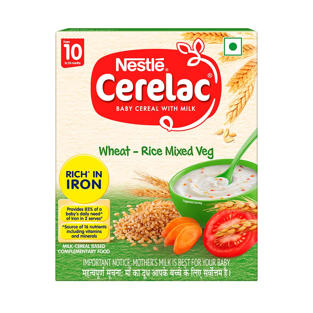 Nestle Cerelac Wheat-Rice Mixed Veg (from 10 to 24 months) 300g