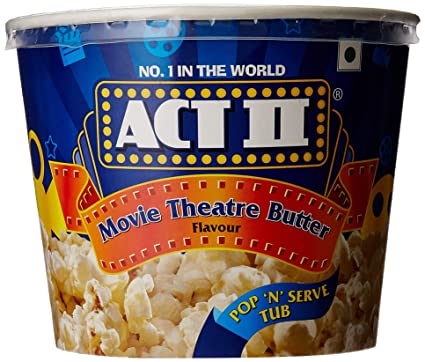 ACT II TUB WITH THE TRAILER POPCORN( Movie Theatre Butter flav)130g