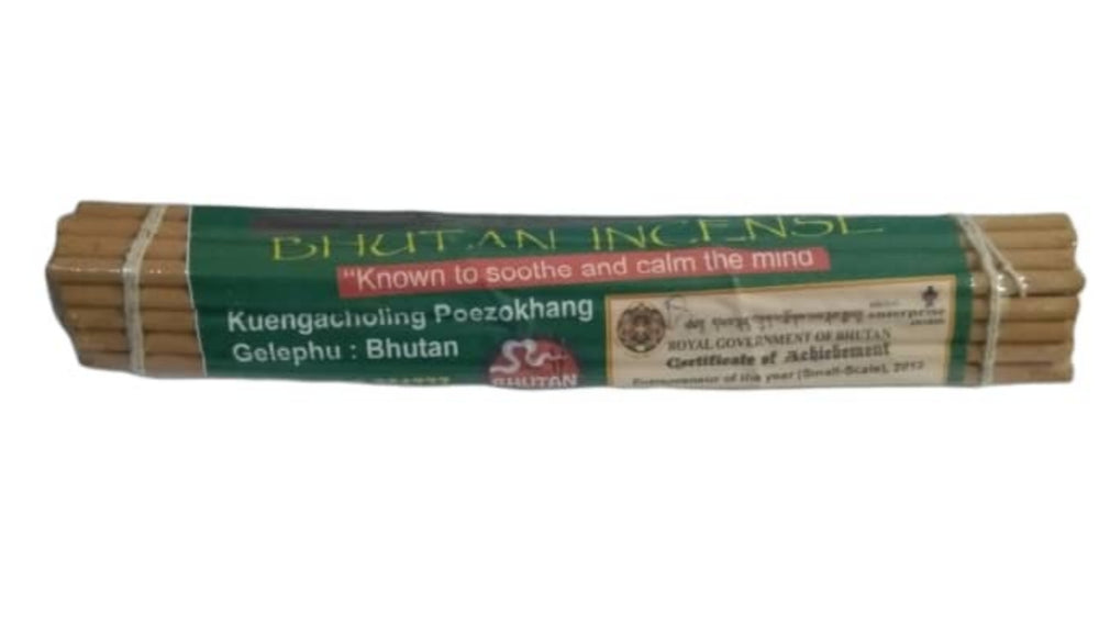 BHUTAN INCENSE Kuengacholing Den Poi BIG (Green Cover)