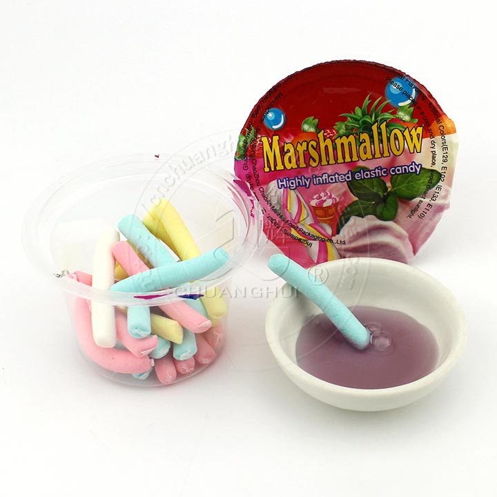 Cup Marshmallow Highly Inflated Elastic Candy