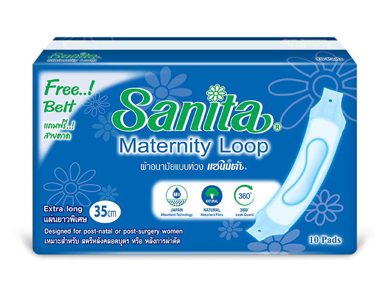 Sanita Maternity Loop 10pads 35cm
