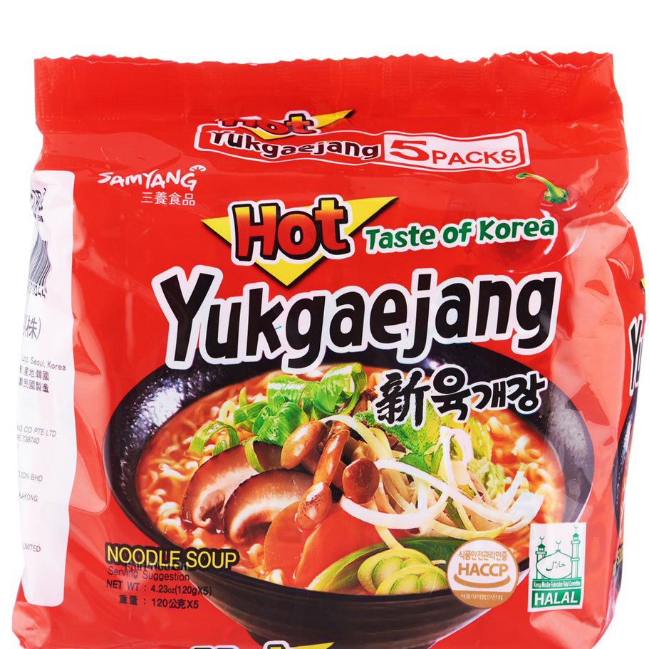 Samyang Noodle Yukgaejang Veg 5x120g (PACKET)