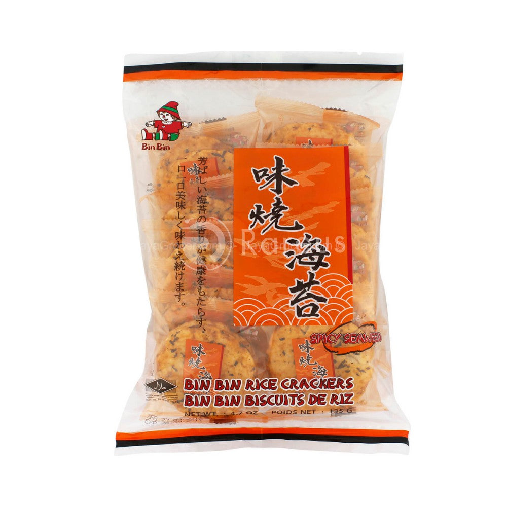 Bin Bin Spicy Seaweed Rice Crackers 135g