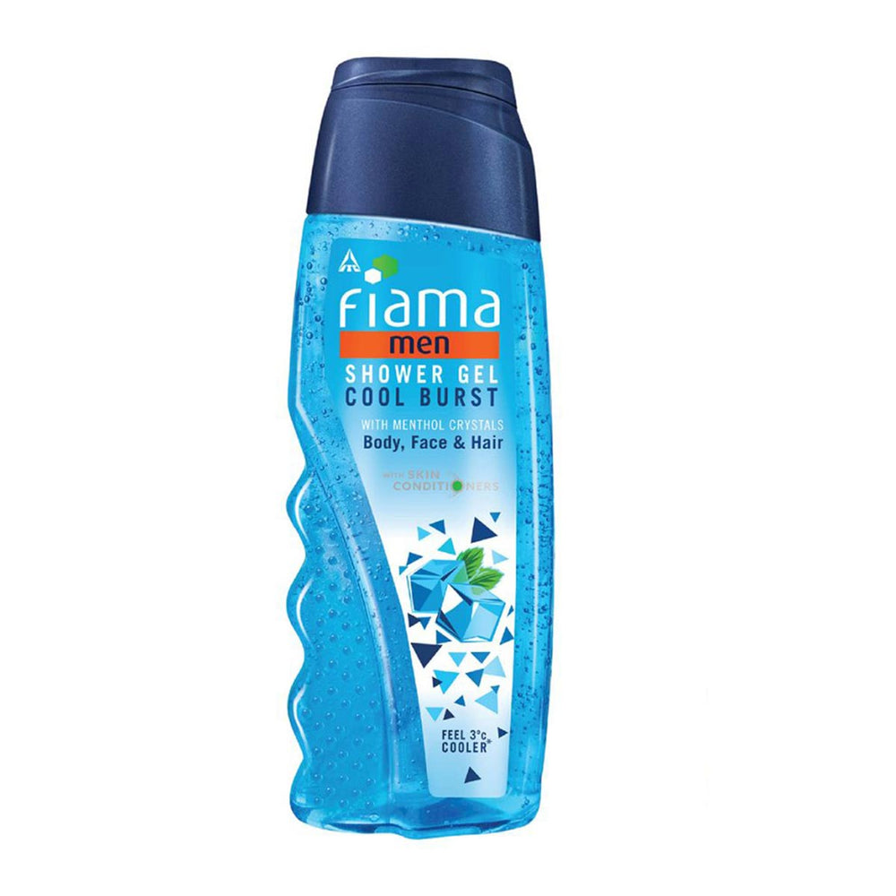 Fiama Men Shower Gel Cool Burst With Menthol Crystals(Free 185ml Refill Pack)250ml