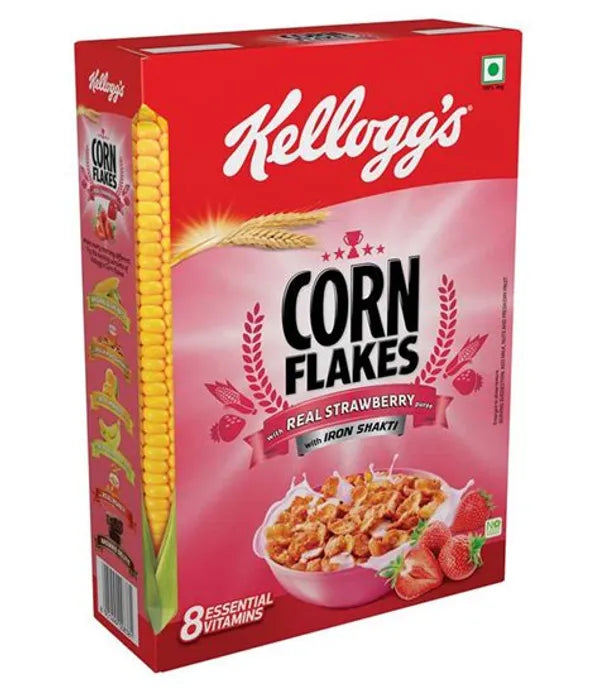 Kelloggs Corn Flakes With Real Strawberry Puree 300g