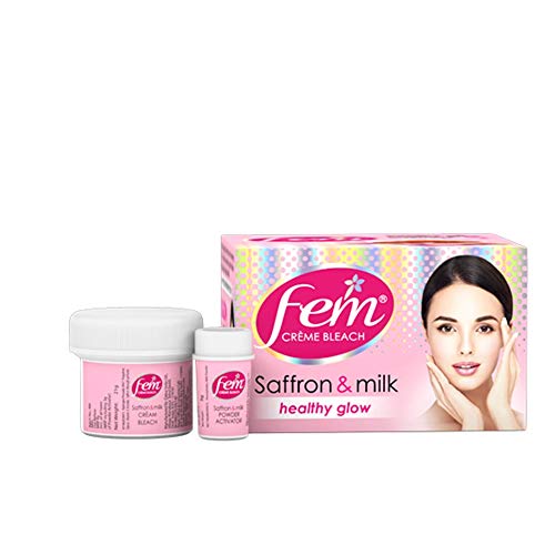 Dabur Fem Creme Bleach Saffron & Milk Healthy 24g