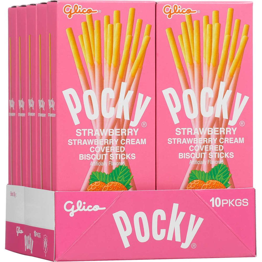 Pocky Strawberry Flavour 120pcs (Case)