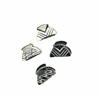 Sirikarn Hair Clip Black & White Pcs