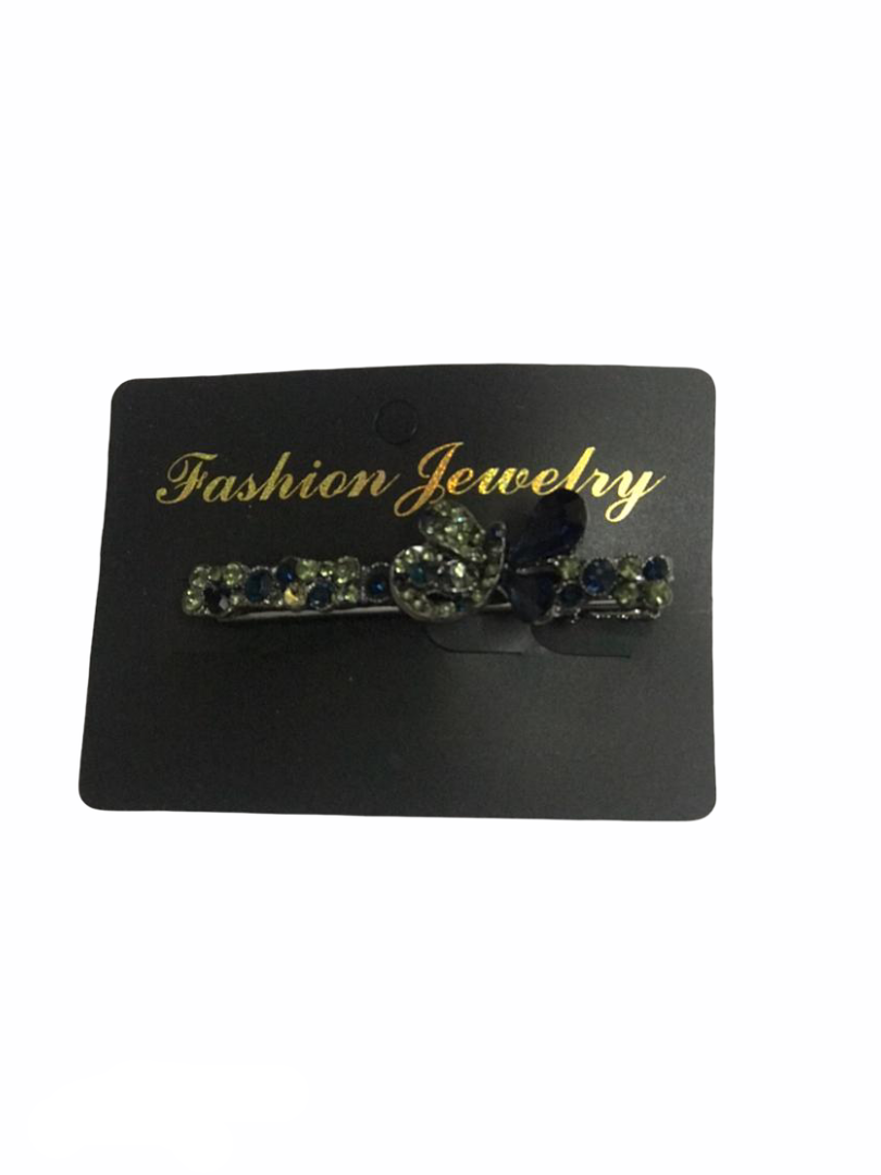 Sirikarn Metal Glittery Black Clip Pcs