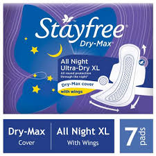 Stayfree Dry-Max All Night Ultra Dry XL 7 Pads
