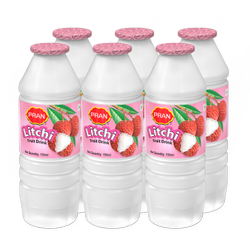 Pran Litchi Fruit Drink 125ml (16 Packets * 6)
